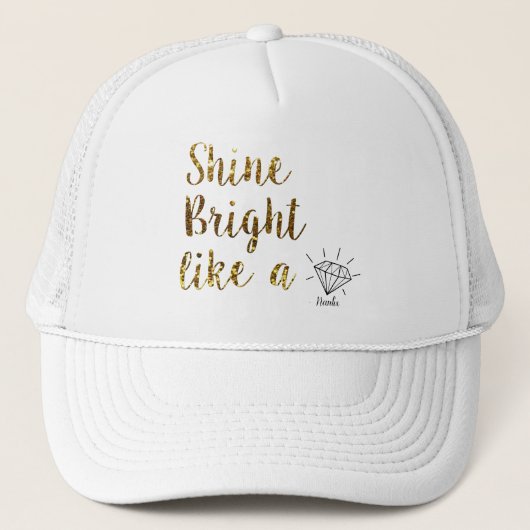 Nanlix GORRA (Plain White) Trucker Pet (Voorkant)