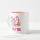 Nanna Gift Pink Tweekleurige Koffiemok (Voorkant links)