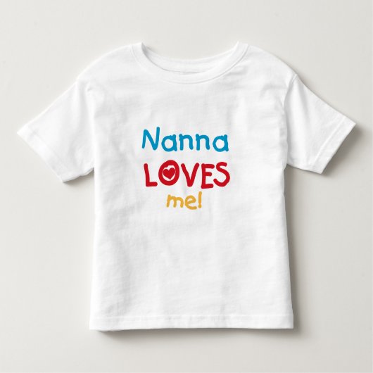 Nanna Loves Me T-shirts en geschenken (Voorkant)