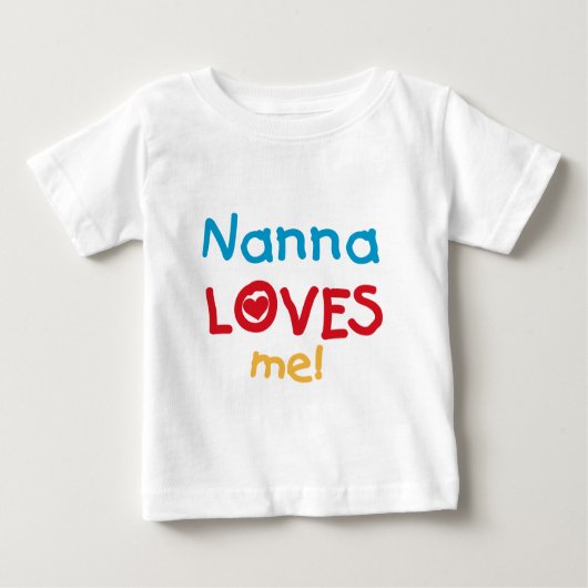 Nanna Loves Me T-shirts en geschenken (Voorkant)