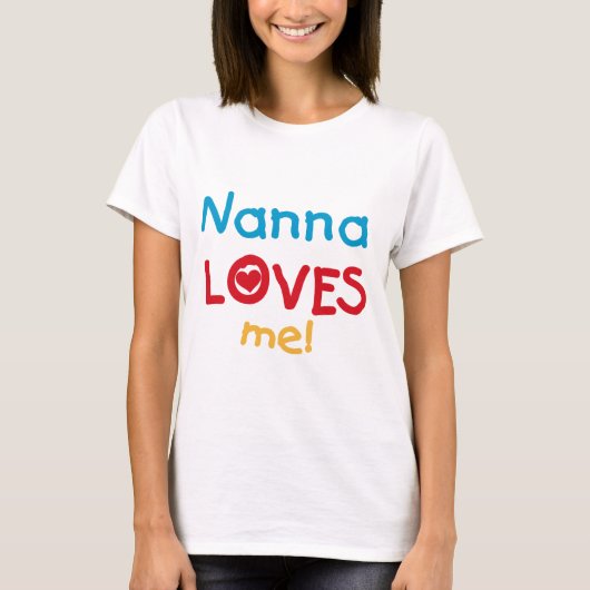 Nanna Loves Me T-shirts en geschenken (Voorkant)