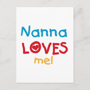 Nanna Loves Me T-shirts en geschenken Briefkaart