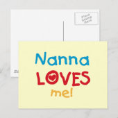 Nanna Loves Me T-shirts en geschenken Briefkaart (Voorkant / Achterkant)