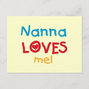 Nanna Loves Me T-shirts en geschenken Briefkaart