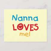 Nanna Loves Me T-shirts en geschenken Briefkaart (Voorkant)