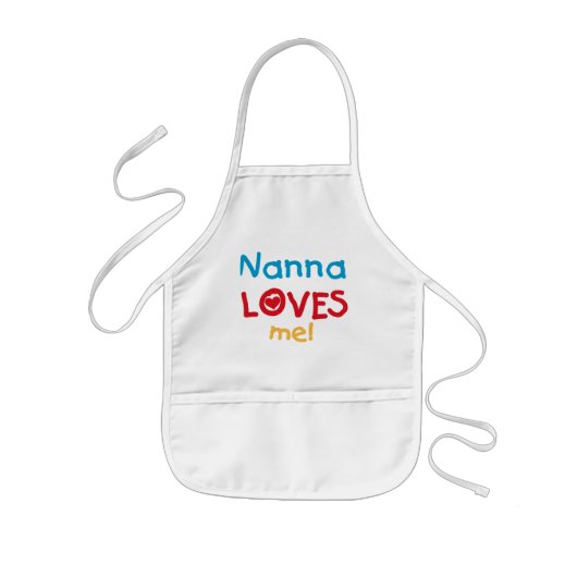 Nanna Loves Me T-shirts en geschenken Kinder Schort (Voorkant)