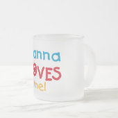 Nanna Loves Me T-shirts en geschenken Matglas Koffiemok (Voorkant rechts)