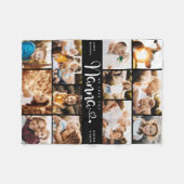 Nanna We houden van je hart Modern Foto Collage Fleece Deken (Voorkant (Horizontaal))