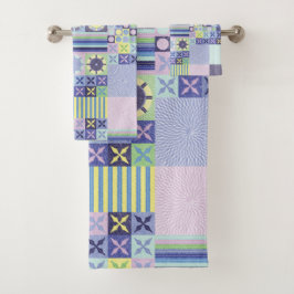 Nanna's  Faux Knit Crochet Blanket Pattern Bad Handdoek