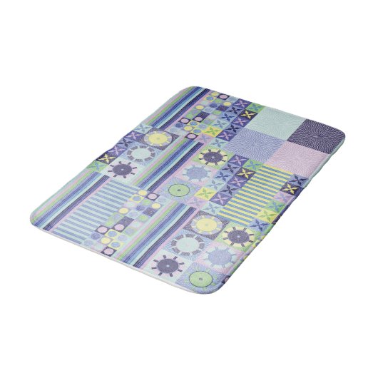 Nanna's  Faux Knit Crochet Blanket Pattern Badmat (Gekanteld)