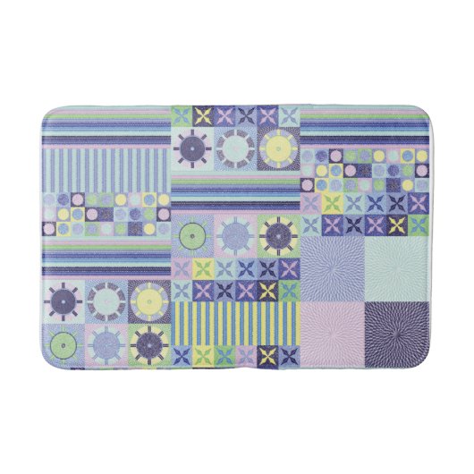 Nanna's  Faux Knit Crochet Blanket Pattern Badmat (Voorkant)