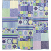 Nanna's Faux Knit Crochet Blanket Pattern Douchegordijn (Voorkant)