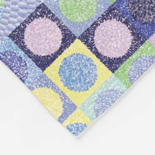 Nanna's  Faux Knit Crochet Blanket Pattern Fleece Deken (Hoek)