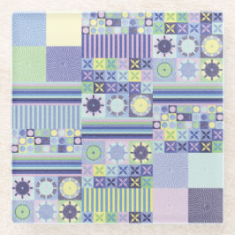 Nanna's  Faux Knit Crochet Blanket Pattern Glazen Onderzetter