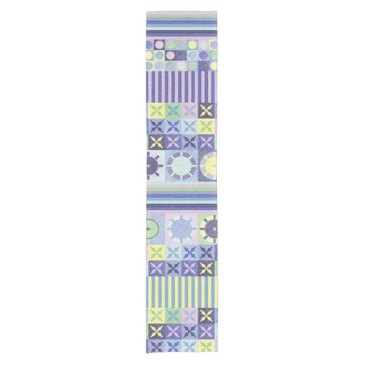 Nanna's  Faux Knit Crochet Blanket Pattern Korte Tafelloper (Voorkant)