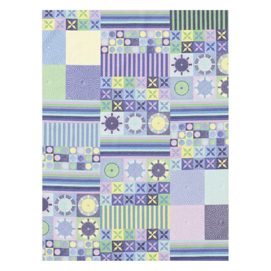 Nanna's Faux Knit Crochet Blanket Pattern Tafelkleed (Voorkant)