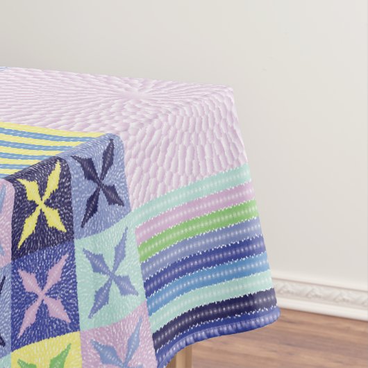 Nanna's Faux Knit Crochet Blanket Pattern Tafelkleed (Voorbeeld)