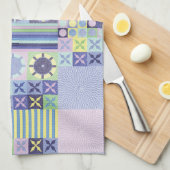 Nanna's  Faux Knit Crochet Blanket Pattern Theedoek (Quarter Fold)