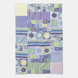 Nanna's  Faux Knit Crochet Blanket Pattern Theedoek