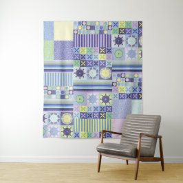 Nanna's  Faux Knit Crochet Blanket Pattern Wandkleed