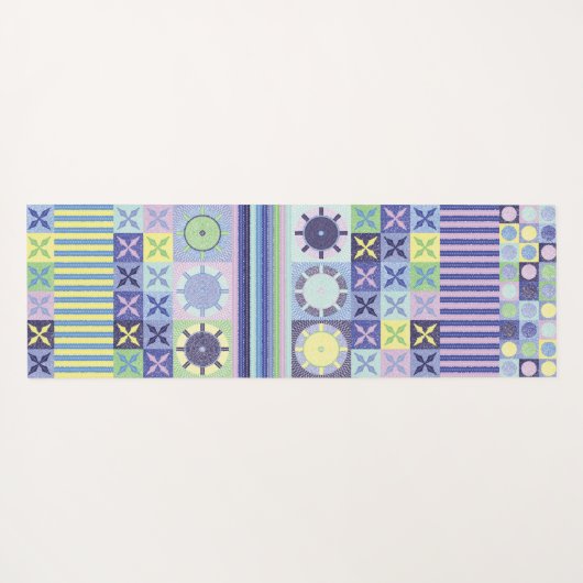 Nanna's  Faux Knit Crochet Blanket Pattern Yogamat (Achterkant (horizontaal))