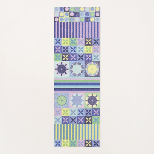 Nanna's  Faux Knit Crochet Blanket Pattern Yogamat (Voorkant)