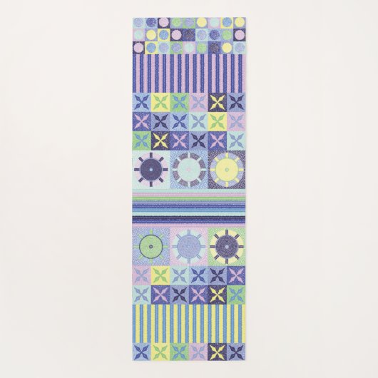 Nanna's  Faux Knit Crochet Blanket Pattern Yogamat (Achterkant)