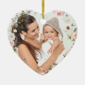 Nanna's Favorite Pretty Personalized heart Keramisch Ornament (Voorkant)