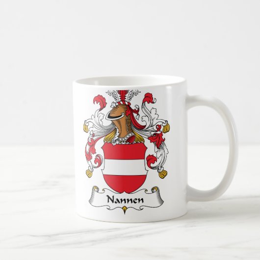 Nannen Family Crest Koffiemok (Rechts)