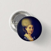 Nannerl Mozart Ronde Button 3,2 Cm (Voorkant /achterkant)