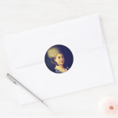 Nannerl Mozart Ronde Sticker (Envelop)