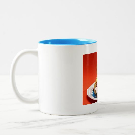 Nannerpuss Tweekleurige Koffiemok (Links)