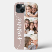 Nanni Script Grandma Photo Collage Case-Mate iPhone Case (Achterkant)