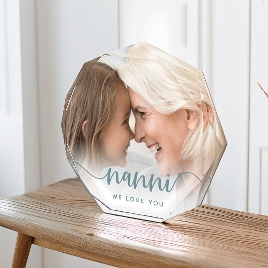Nanni We houden van je | Grandma Script Overlay Fotoblokken