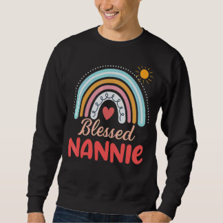 Nannie for Grandma Family Rainbow Graphic Trui