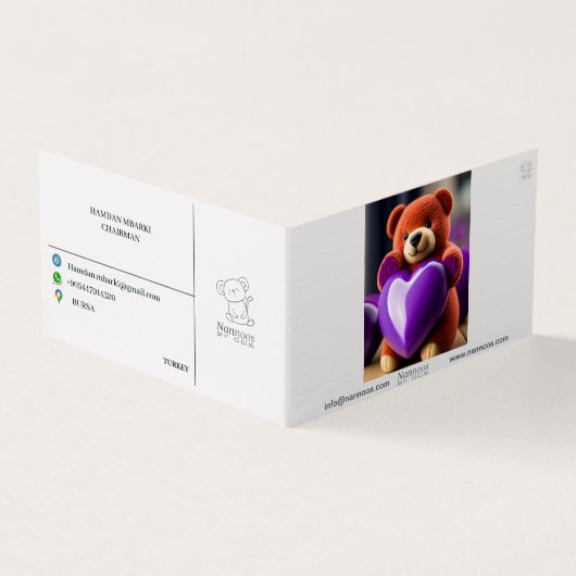 NANNOOS GEVONDEN VISITEKAARTJE (Buitenkant)