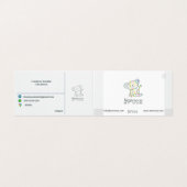 NANNOOS GEVONDEN VISITEKAARTJE (Buitenkant ongevouwen)