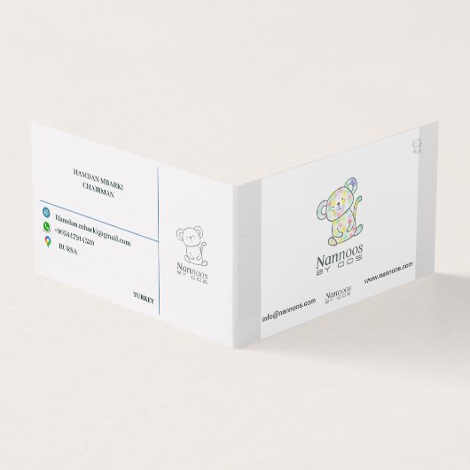 NANNOOS GEVONDEN VISITEKAARTJE (Buitenkant)