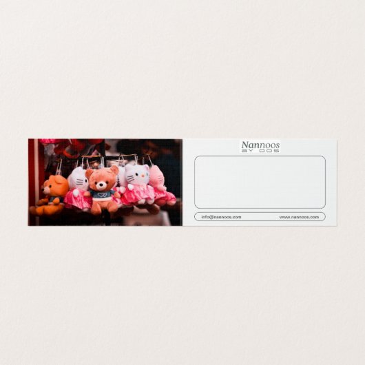 NANNOOS GEVONDEN VISITEKAARTJE (Binnenkant ongevouwen)