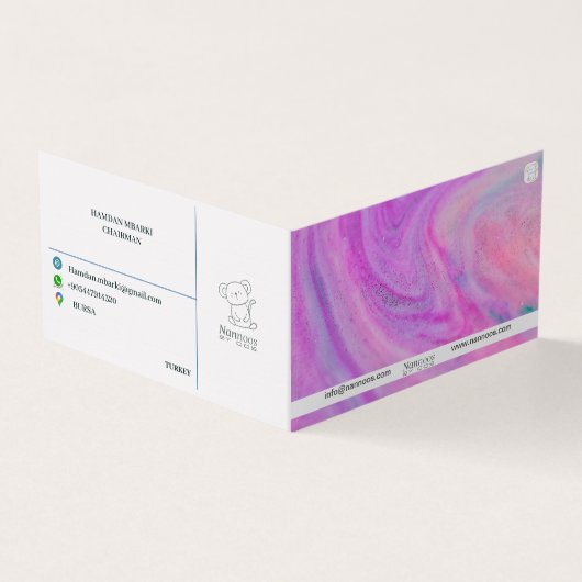 NANNOOS GEVONDEN VISITEKAARTJE (Buitenkant)