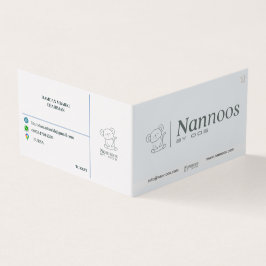 NANNOOS GEVONDEN VISITEKAARTJE