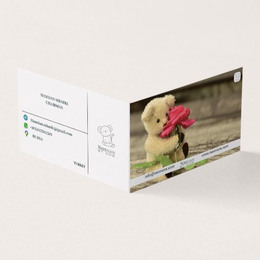 NANNOOS GEVONDEN VISITEKAARTJE (Buitenkant)