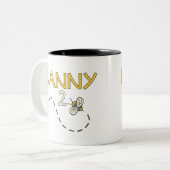 Nanny 2 Bee Tweekleurige Koffiemok (Voorkant links)