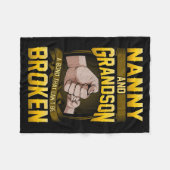 Nanny And Grandson A Bond That Can't Be Broken Shi Fleece Deken (Voorkant (Horizontaal))