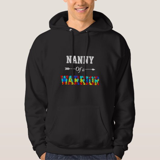 Nanny Autism Awareness Family Support Hoodie (Voorkant)