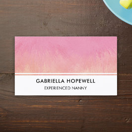 Nanny Babysitter Kind Baby Kinderopvang Profession Visitekaartje