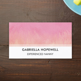 Nanny Babysitter Kind Baby Kinderopvang Profession Visitekaartje