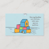 Nanny Babysitter Vrouw Kinderopvang Kinderopvang K Visitekaartje (Achterkant)