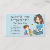 Nanny Babysitter Vrouw Kinderopvang Kinderopvang K Visitekaartje (Voorkant)