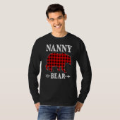 Nanny Beer Kerstmis Pajama Red Pset Buffalo Fami T-shirt (Voorkant volledig)